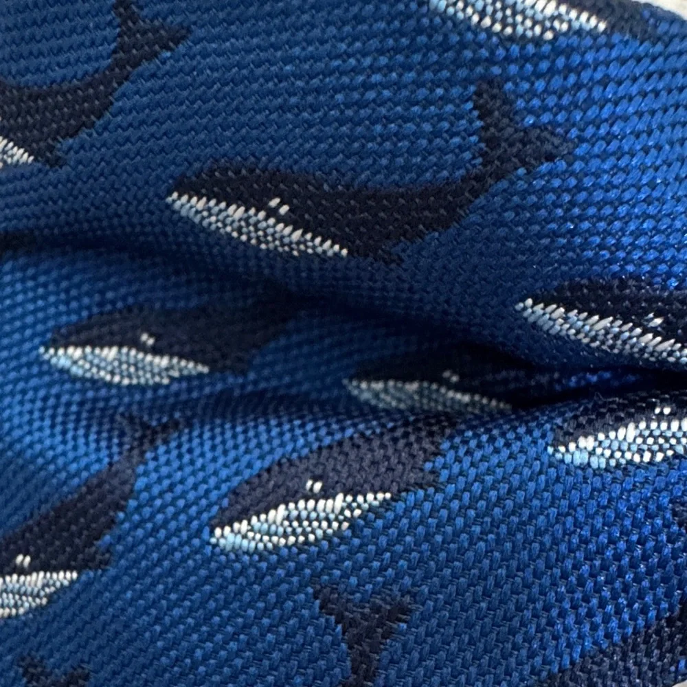 Janie and Jack Navy Bow Tie with Whale Design